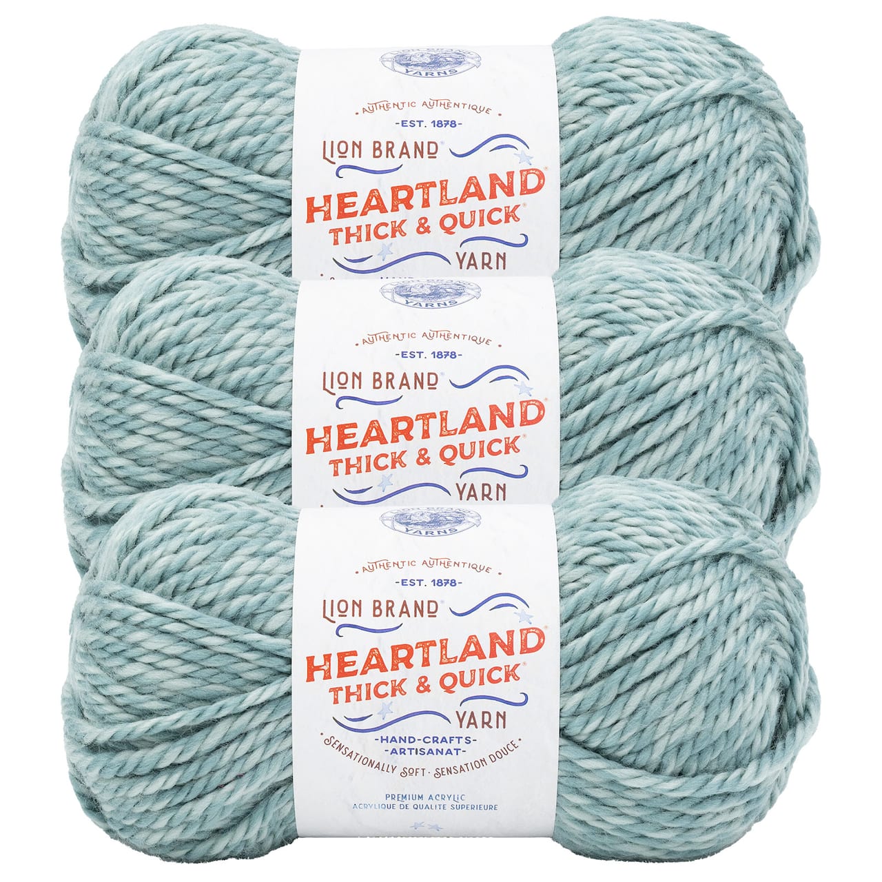 3 Pack Lion Brand® Heartland® Thick & Quick® Yarn